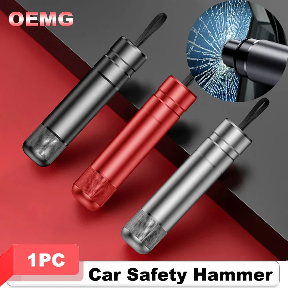 Car Safety Hammer Glass Window Breaker Seat Belt Cutter Spring-Loaded Auto Emergency Escape Tool Life-Saving Safety Tool