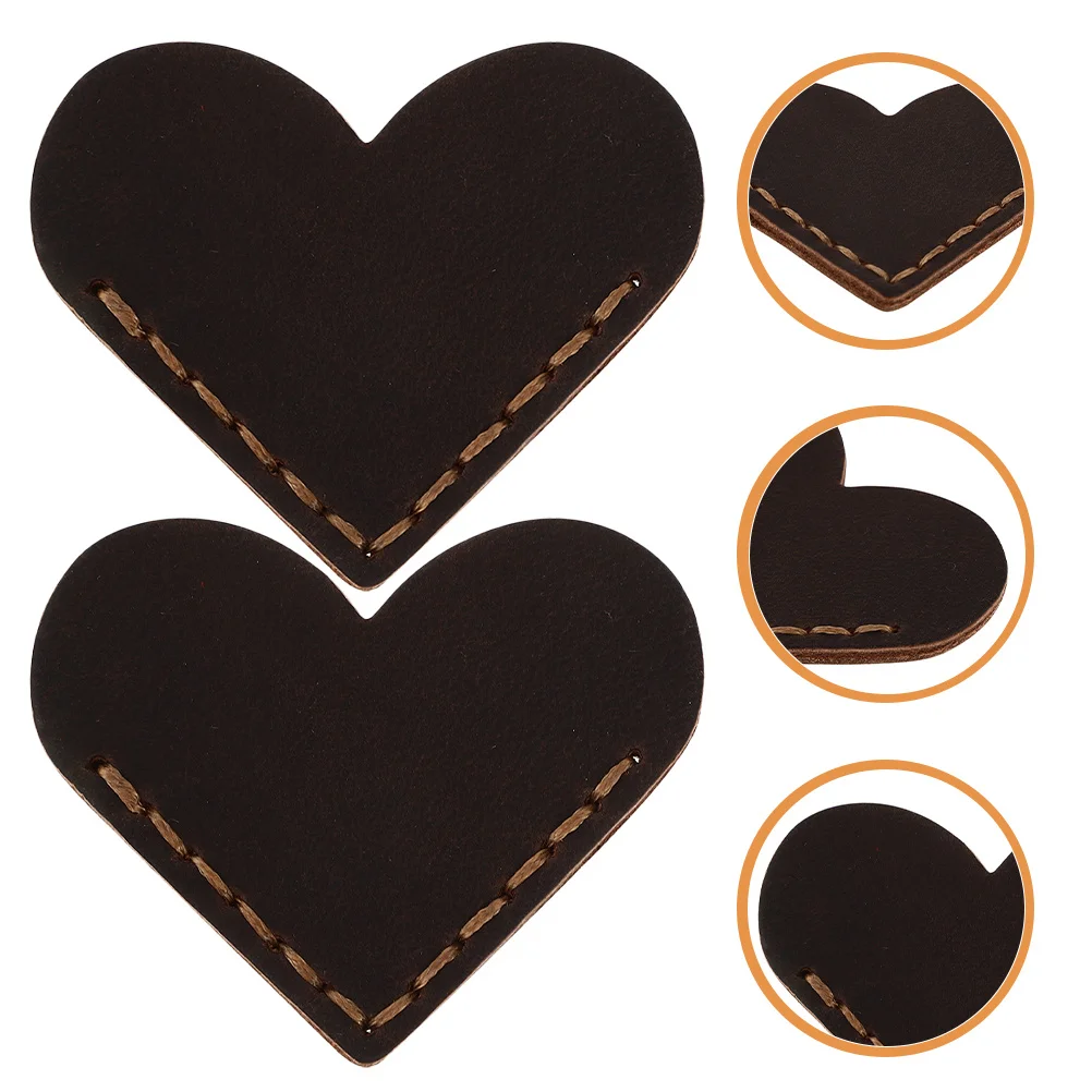 

2Pcs Heart-Shaped Craft Bookmarks Stylish Vintage Decorative Page Markers for Women Students Book Lovers