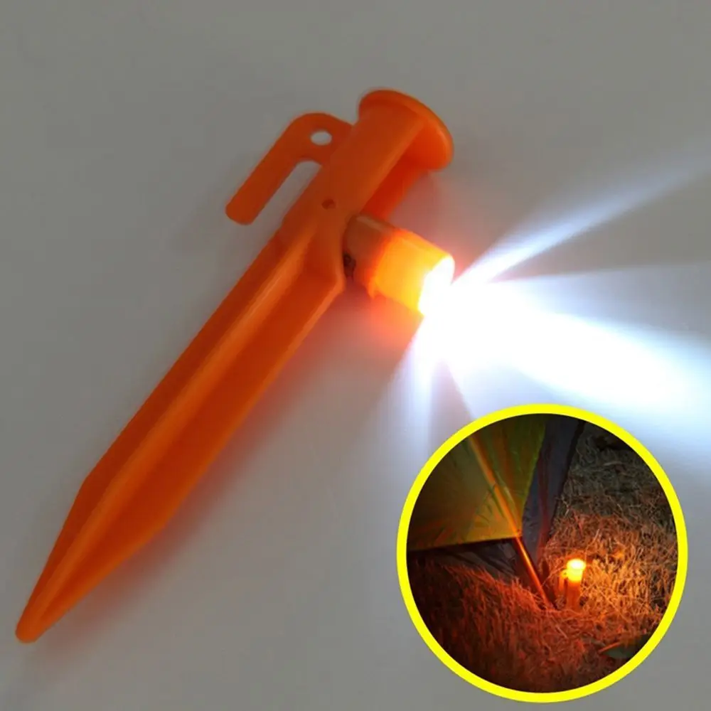 Beach High Quality Tool LED Outdoor Night Traveling Stake Survival Camping Tent Nail Light Up 15cm Peg