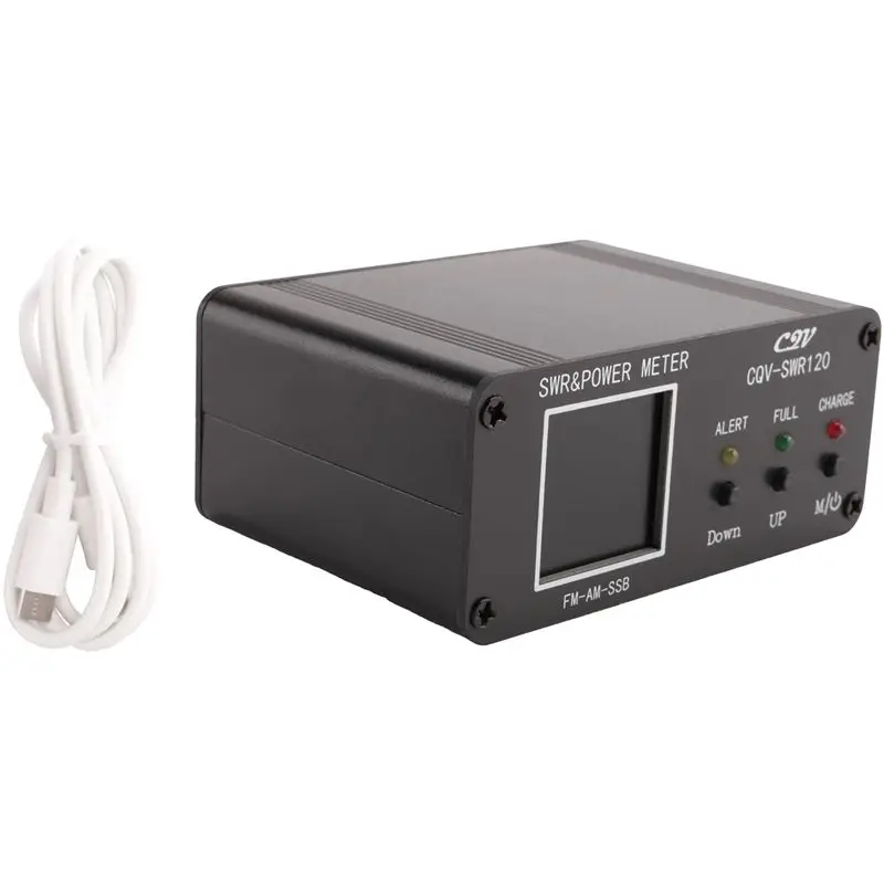 AT05-1 Piece CQV-SWR120 120W SWR & Power Standing Wave Meter 240 X 240 Full Color HD Display