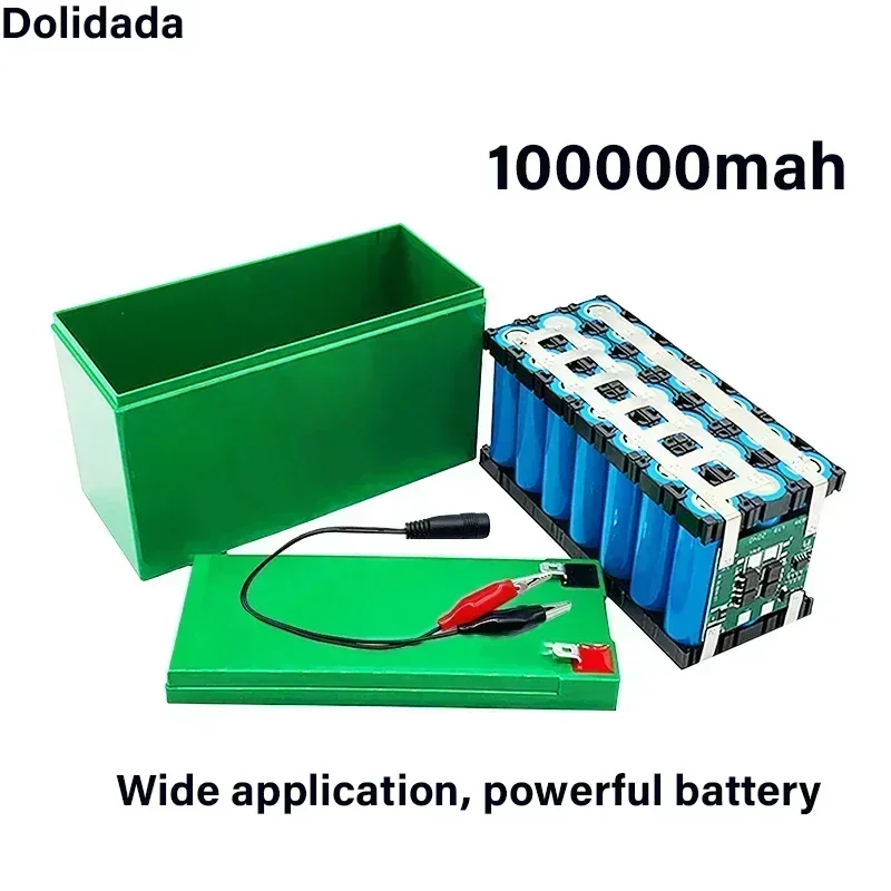 New 12V 3s7p Lithium Ion Battery100Ah Is Suitable for Outdoor Lighting of Agricultural Sprayer Sound Reserve Battery+ Charger