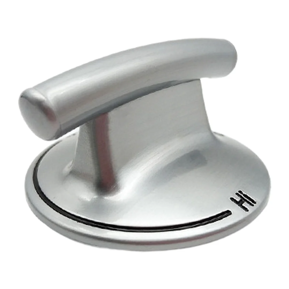 2Pcs 55mm Alloy Plastic Range Stove Knob 6mm For Stem Replacement Part For Oven Grill Cooktop Temperature Control Kitchen
