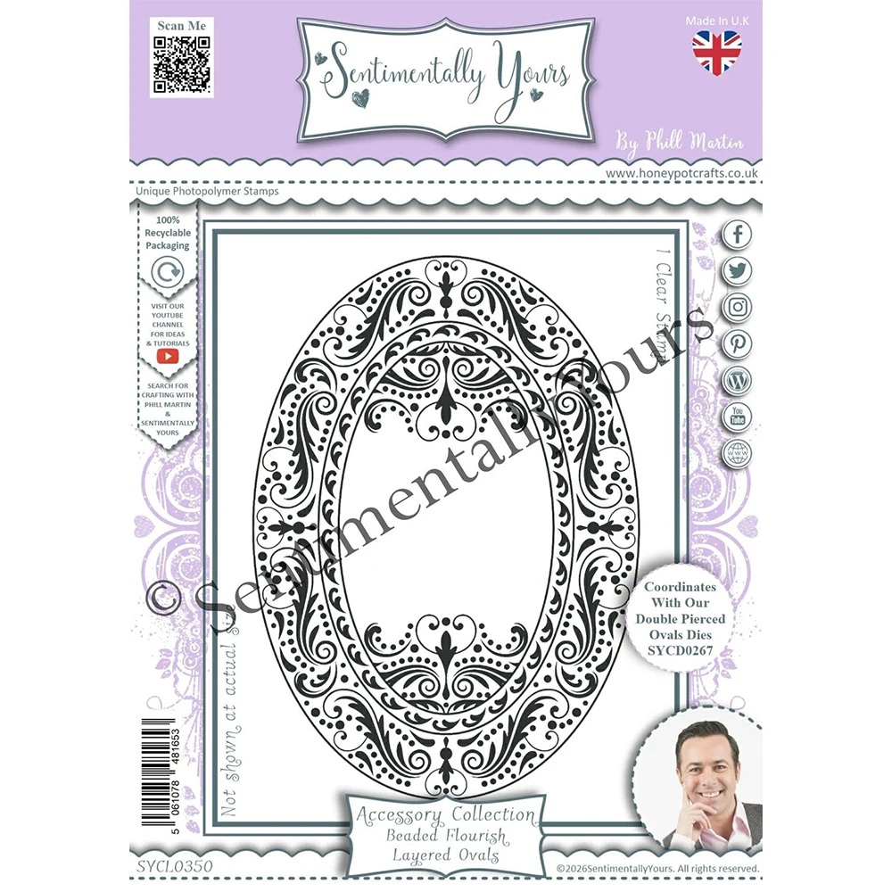 Sentimentally Beaded Flourish and Floral Bouquet A6 Stamps Metal Cutting DiesDIY Scrapbook Card Decoration September 2026 New