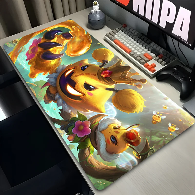 

Mouse Pad Office PC Gaming Accessories Keyboard Pad Anime HD Print Mousepad Laptop Desk Mouse Mat HD L-league Of Legends Veigar