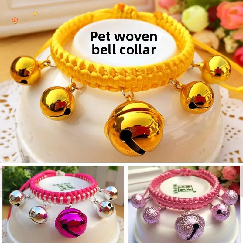 

Ультра-громкое медное ожерелье-колокольчик для собак, предотвращающее потерю, аксессуары для домашних животных для маленьких, средних и больших собак