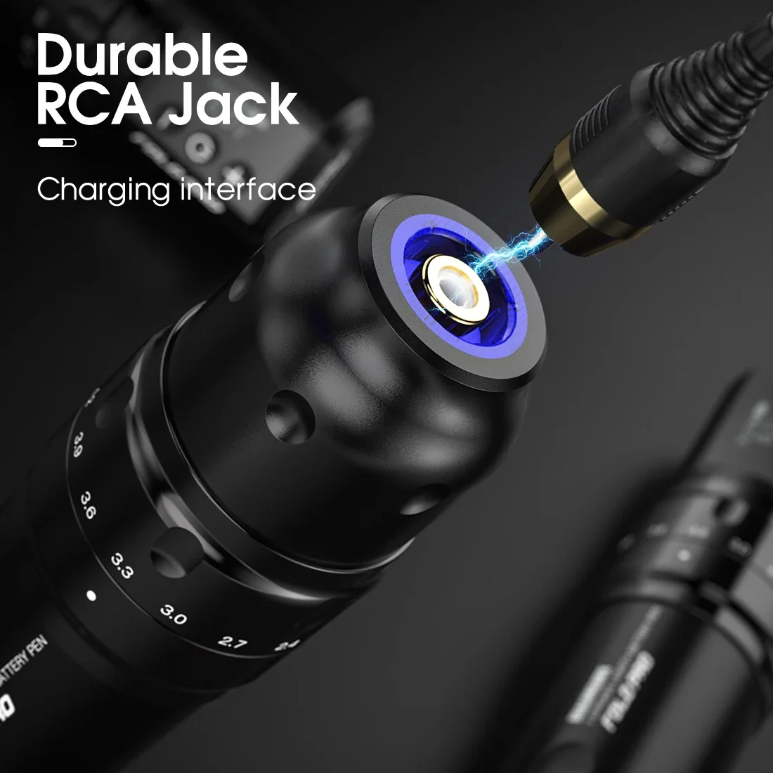 Wholesale Dragonhawk Fold Pro Wireless Tattoo Pen Machine Kit RCA Connection 2.4-4.2mm Adjustable Stroke Tattoo s