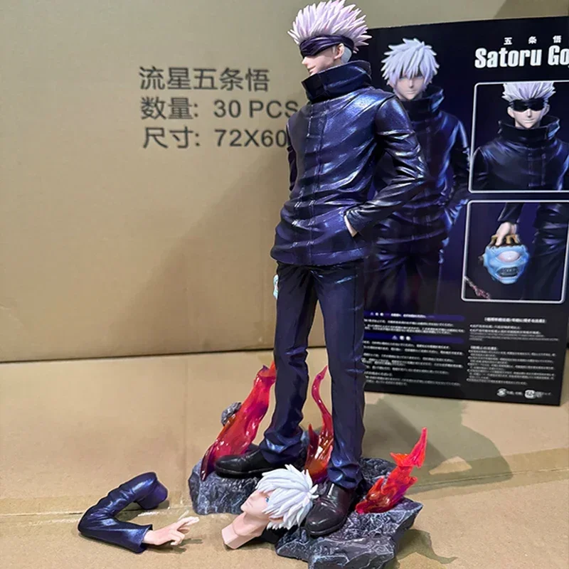 Em estoque jujutsu kaisen lx em pé 5t5 figuras satoru gojo figura de ação estátua personalizada coleção modelo ornamento brinquedos crianças