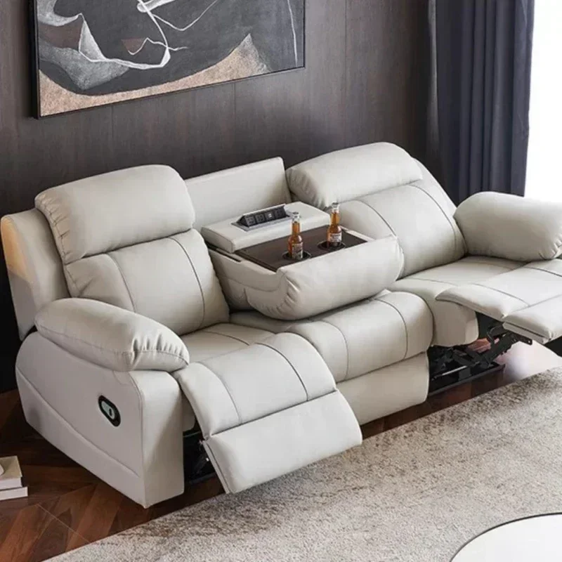 

Современный роскошный диван-реклайнер из натуральной кожи, итальянский электрический диван-кровать, уникальная мебель для дома