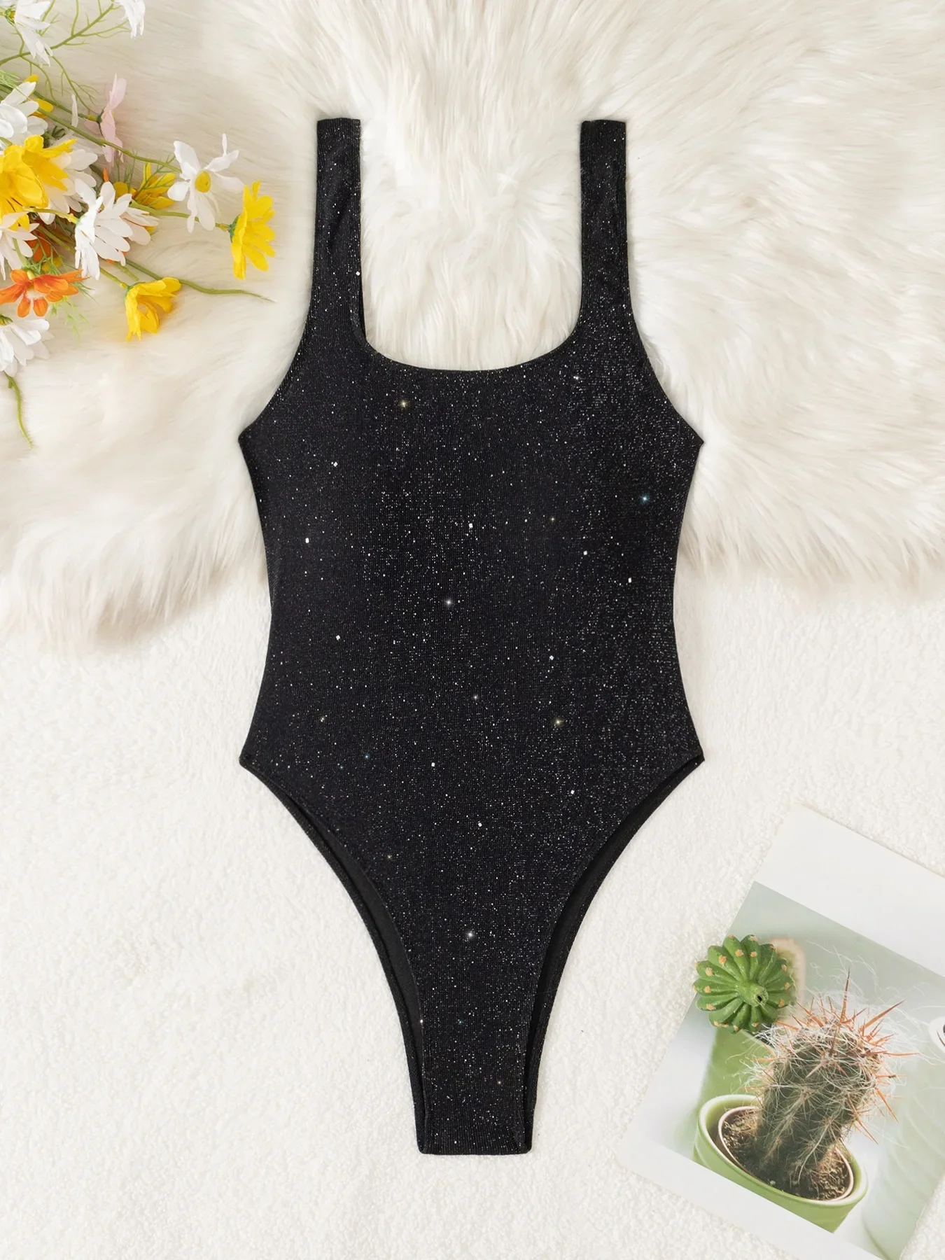 

Sexy One Piece Swimsuit 2025 New U Neck Women‘s Swimwear Elegant Trikini Beachwear Biquini