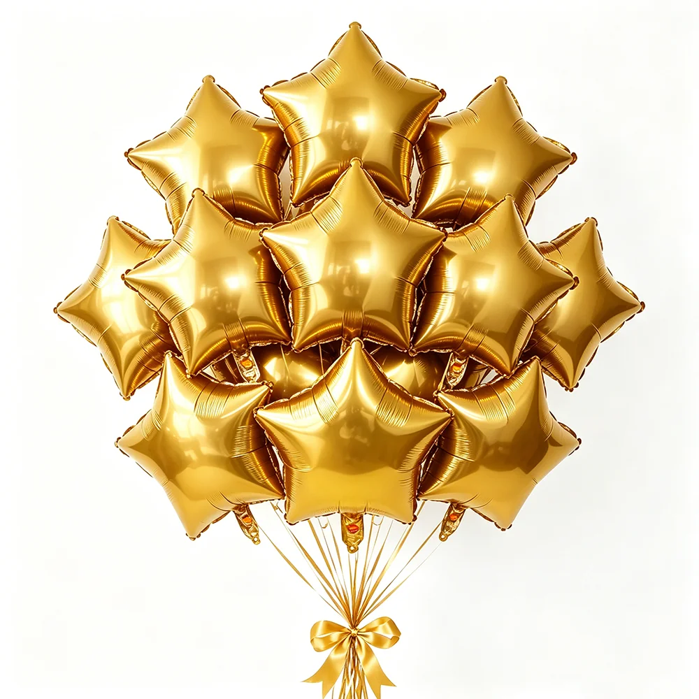 5/10/30/50pcs 18inch Star Foil Balloon Red Blue Golden Pink Pentagram Birthday Party Baby Shower Wedding Decoration Supplies - view 2