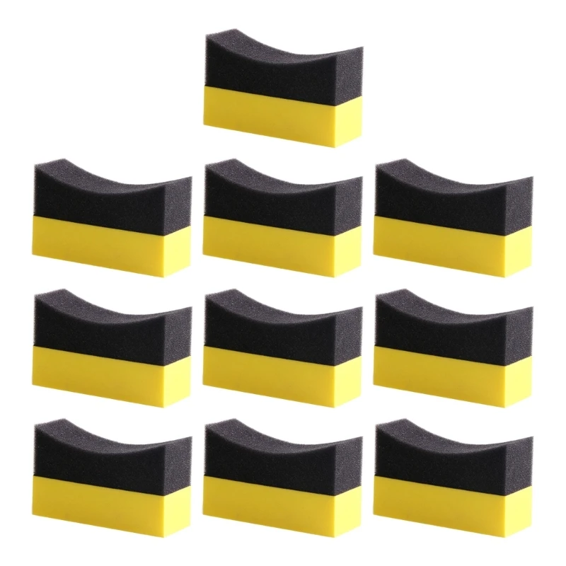

10Pcs Car Waxing Polish Wax Foam Sponge Applicator Pads EVA Cleaning Sponges Dropship