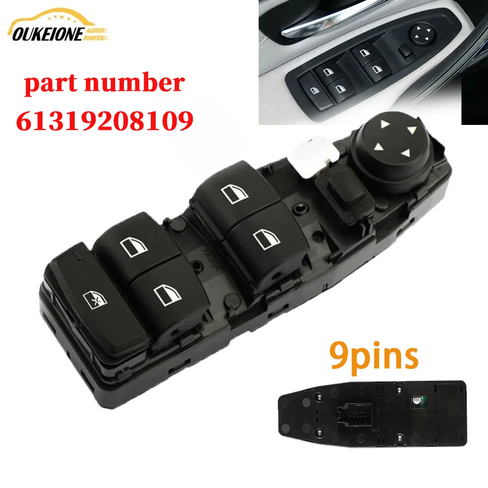 61319208109 Door Glass Lifter Window Control Switch Regulator Button For BMW F20 F45 F46 F30 F80 F31 F07 F10 F48 F25 F26