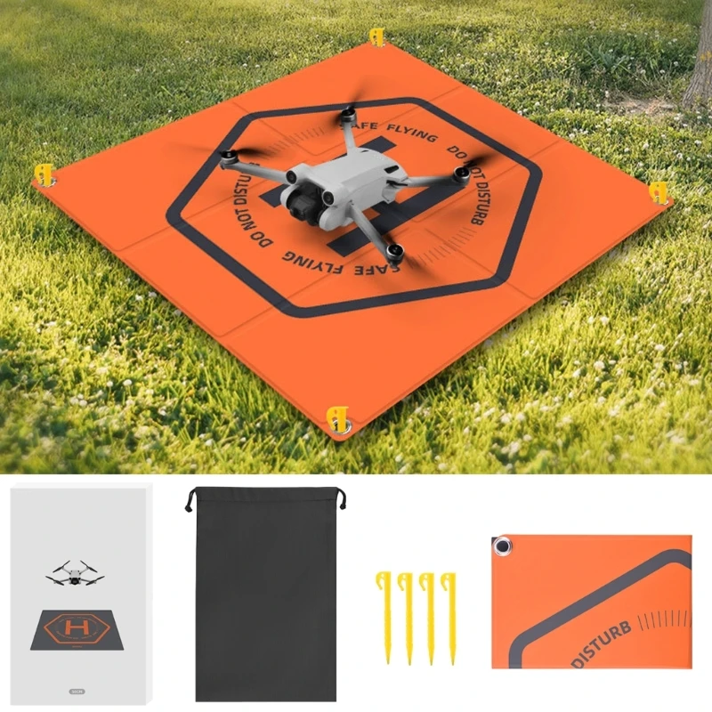 DXAB Foldable UAV Launching Pad High Visibility Waterproof Landing Platform Landing Mat Set for Remote Controlled Aircrafts