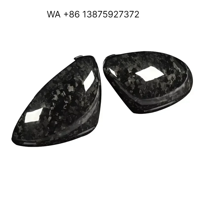 Wmwmnu for Kburning 9Y0.1/2 2018-UP Dry Carbon Fiber Forged Pattern LHD Rearview Mirror Housing Carbon Black 100%