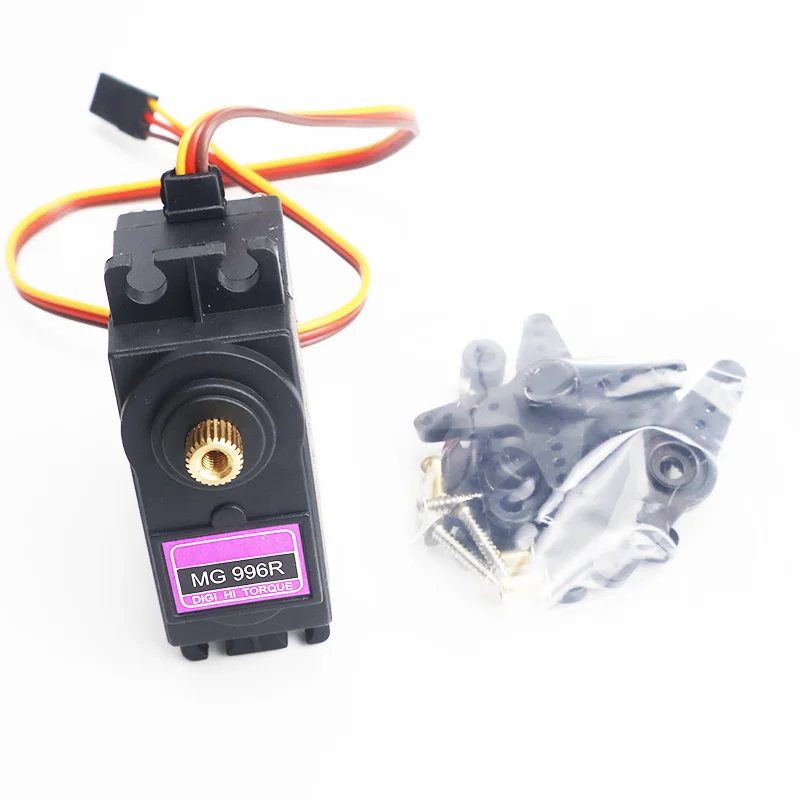 4개입 디지털 서보 MG996R 고토크 메탈 기어 서보 후타바 JR 1/8 1/10 RC 보트 RC 자동차 헬리콥터 로봇 확장 DIY 개조용