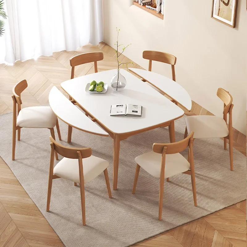 Extendable Nordic Dining Table White Kitchen Onement Center Dining Table Multifunction Free Shipping Esstische Home Furniture