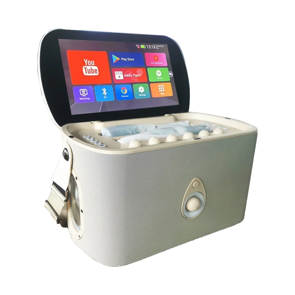Aurora Sound K90 Android Smart Karaoke Machine With 11.6" Touch Screen, Built-in Speaker & Mic, Massage Function For Home Party