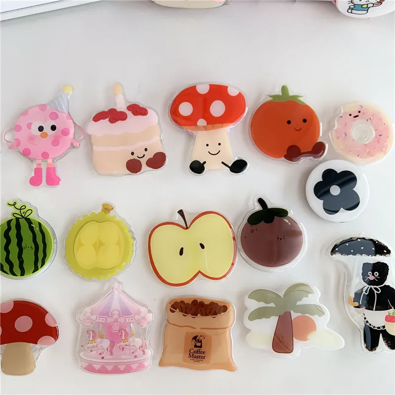 

Гриб, фрукты, дыня, торт, подставка для мобильного телефона, складная ручка, поддержка Tok для IPhone 15, аксессуары для планшета, подставка-держатель