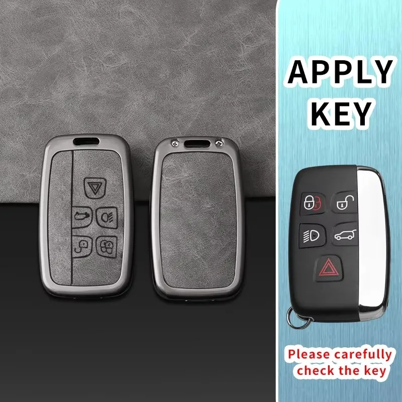 5 Buttons TPU Car Key Case for Land Rover Range Rover Sport Evoque Freelander Velar Discovery 4 Jaguar XE XJ XF Anti-Scratch Bag