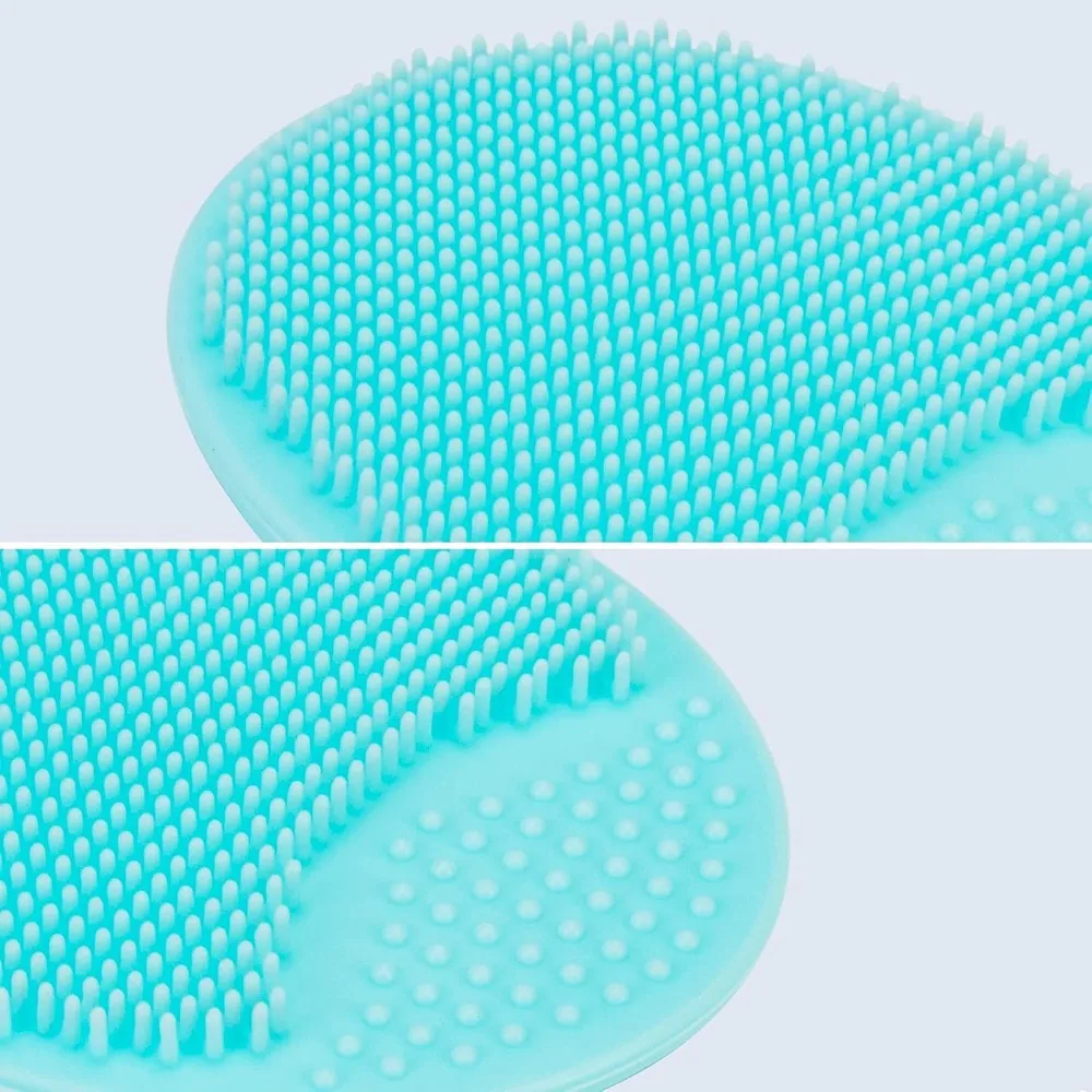 Soft Silicone Facial Cleansing Brush 4 Pack Exfoliator Scrubber Pad for Deep Pore Cleaning Blackhead Acne Treatment Gentle Face Wash Tool Skin Care Routine Men Women Cradle Cap Remover for Babies Reusable Waterproof view 4
