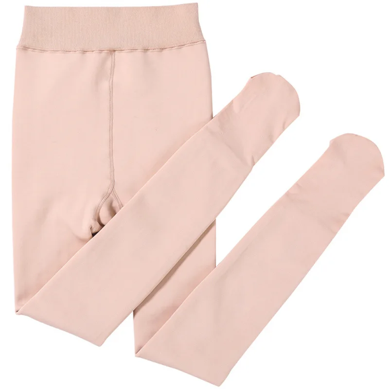 Mallas cálidas de una pieza para mujer, pantalones de cintura alta para exteriores, otoño e invierno, novedad