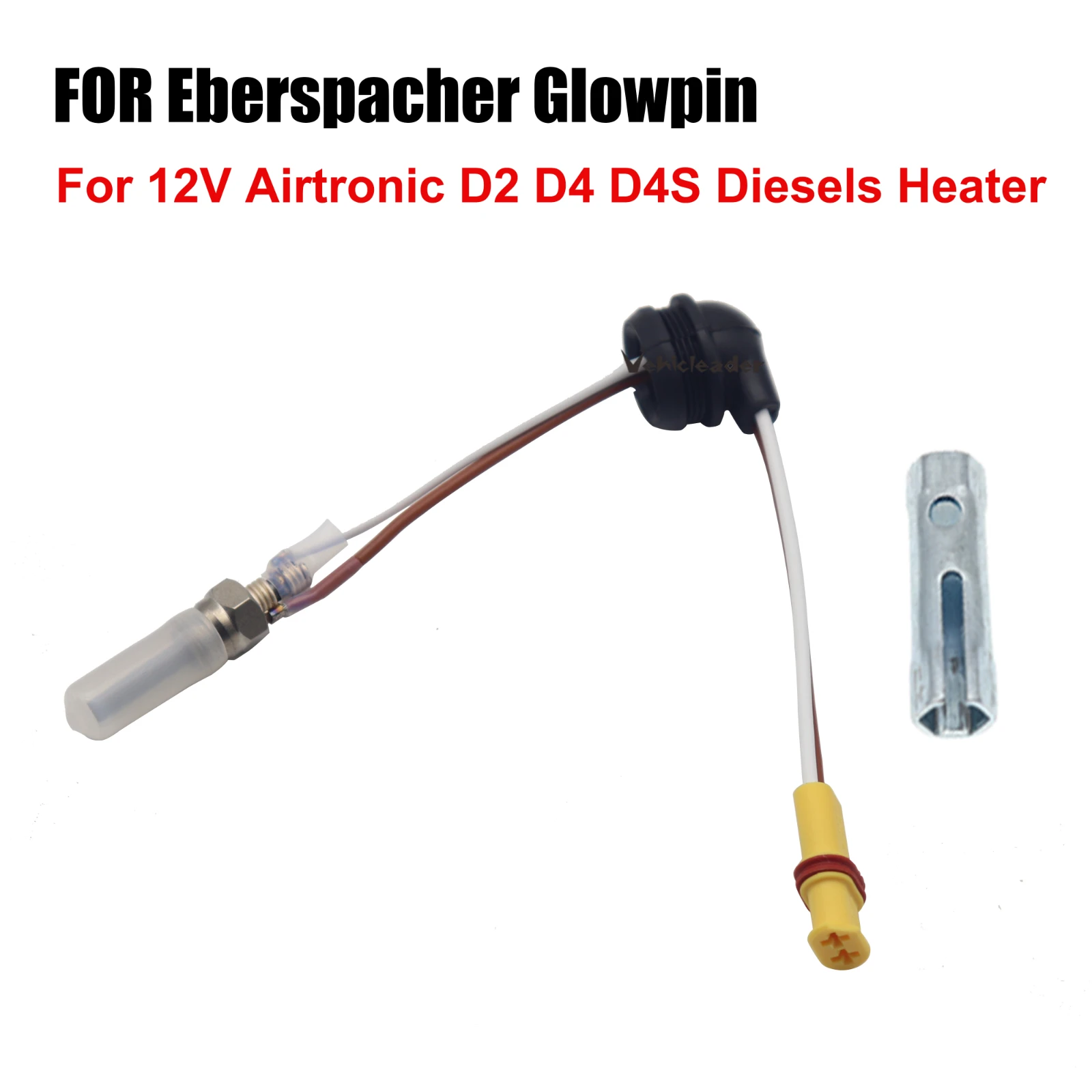 12V / 24V For Eberspacher Glowpin Glow Pin Plug Ceramic 1000-8000KVA For Airtronic D2 D4 D4S Diesels Heater With Wrench