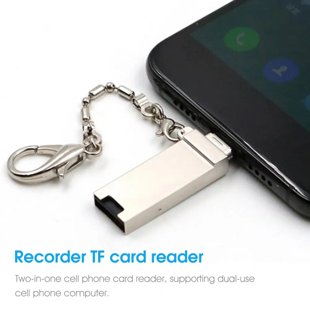 Reliable Card Reader Adapter  Durable Lightweight Storage Card Reader  Type-C/Micro USB OTG TF Card Reader