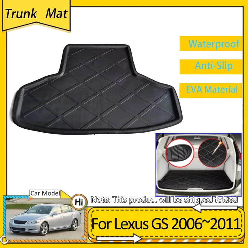 

Car Trunk Mat for Lexus GS GS350 Accsesories S190 2006~2011 2007 Waterproof Non-slip Pad Cargo Boot Liner Tray Protective Carpet