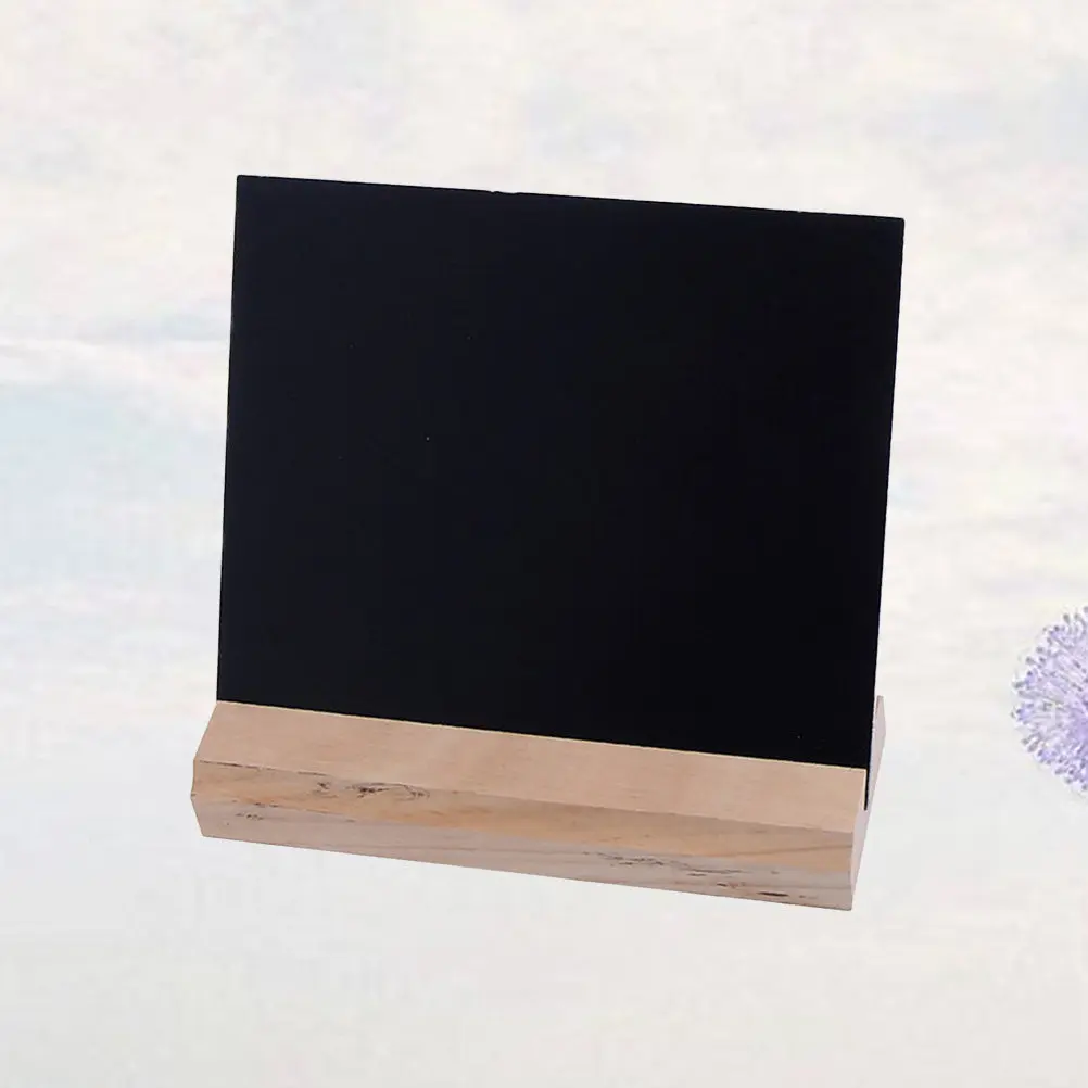 Small Chalkboard Sign Handmade Wooden Base Vintage Style Tabletop Blackboard for Party Favors Event Decor Craft Project