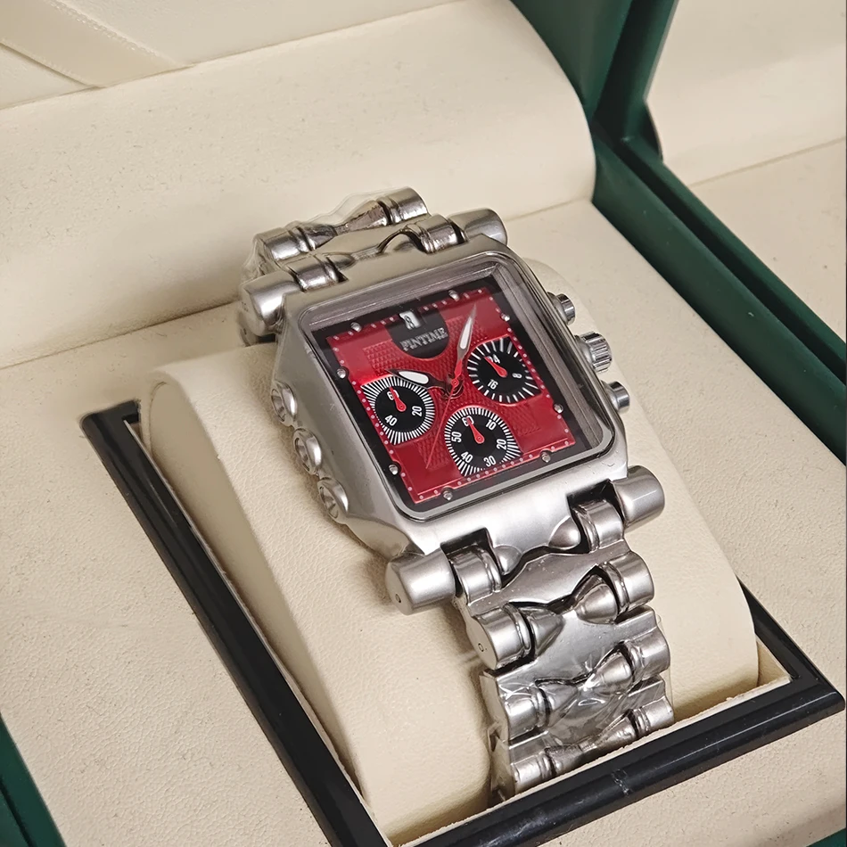 

Square Men's Quartz Wristwatch Chronograph Superior Water Resistance With Luminescent Date Display Luxury Sports Men Alloy Watch