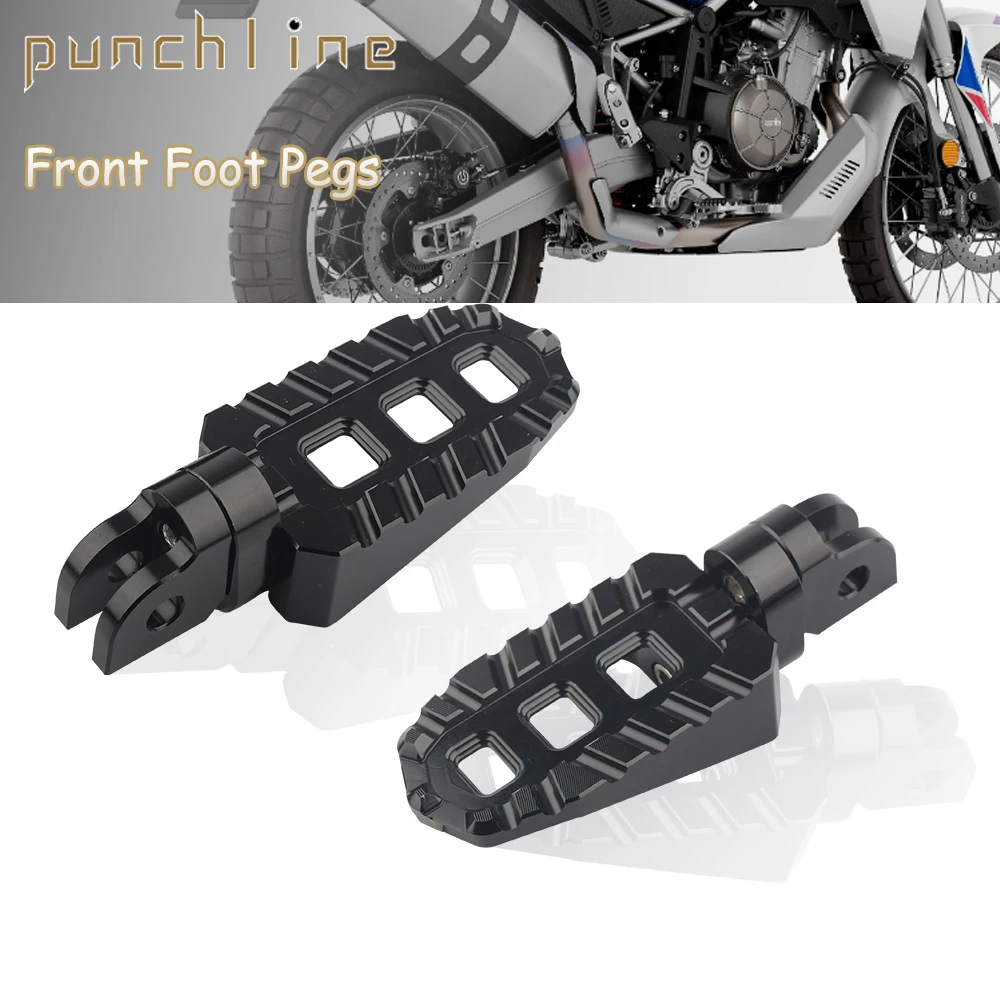 

For Tuareg 660 2021-2024 Driver Front Foot Pegs Adjustable Knight Footrests