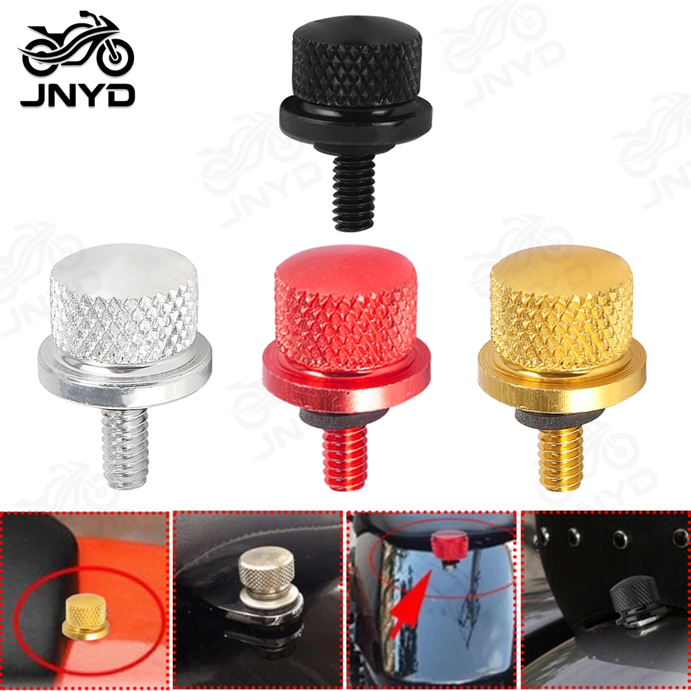 JNYD Decorative Cover Screw For Harley Retro Refit Universal Screw Back Seat Motorcycle Accessories Cushion Screw 4 Colors