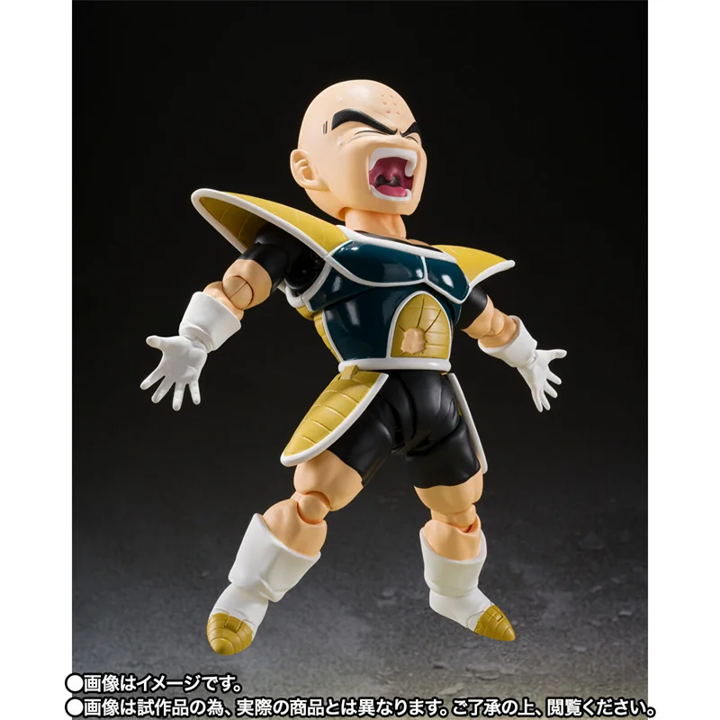 الأصلي لعبة دراغون بول أنيمي الشكل S H Figuarts Krillin أرقام الأرض أقوى رجل SHF أنيمي عمل الشكل لعبة جمع هدية