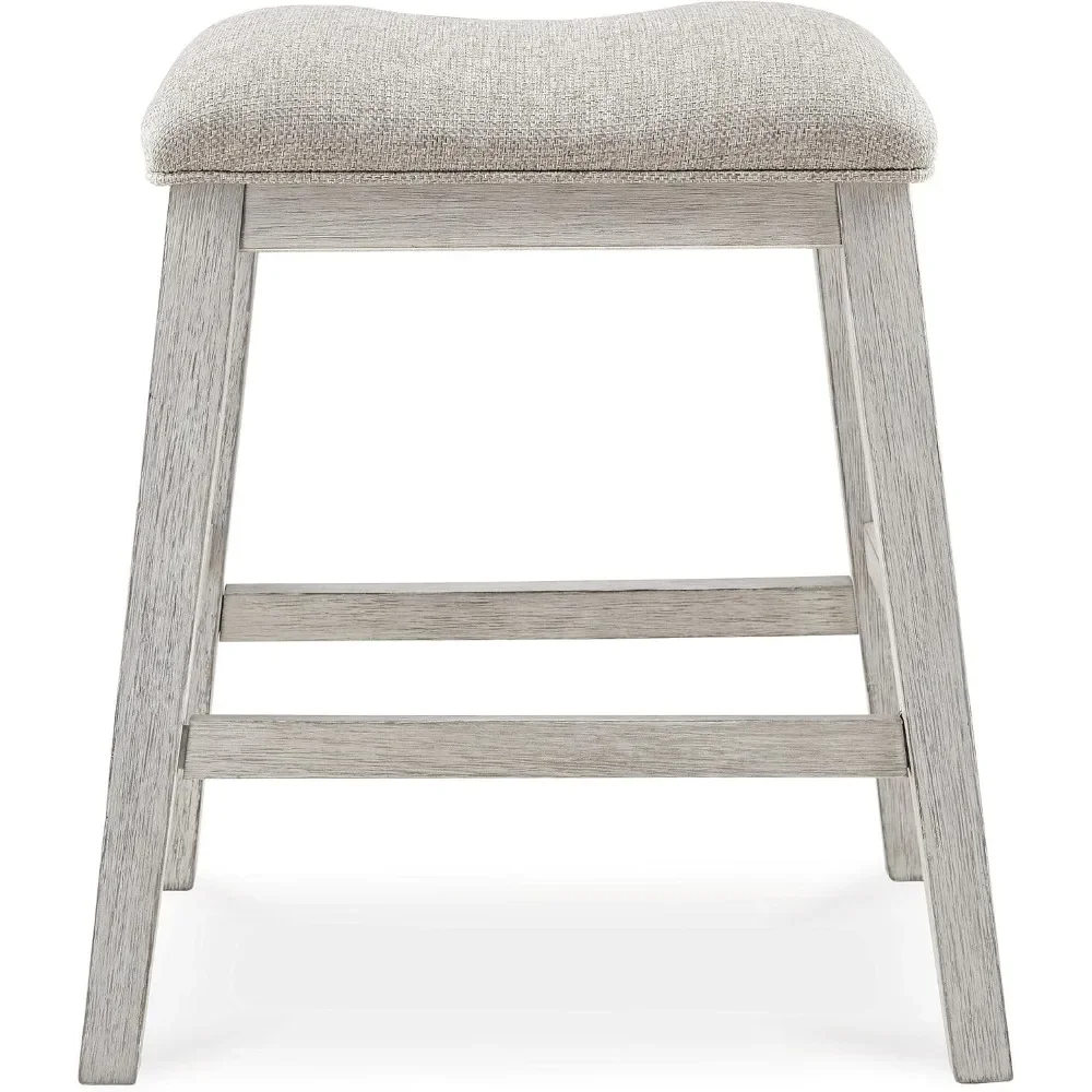 Skempton-Estofados Barstool, Modern Counter Altura, 24 polegadas, 2 Contagem