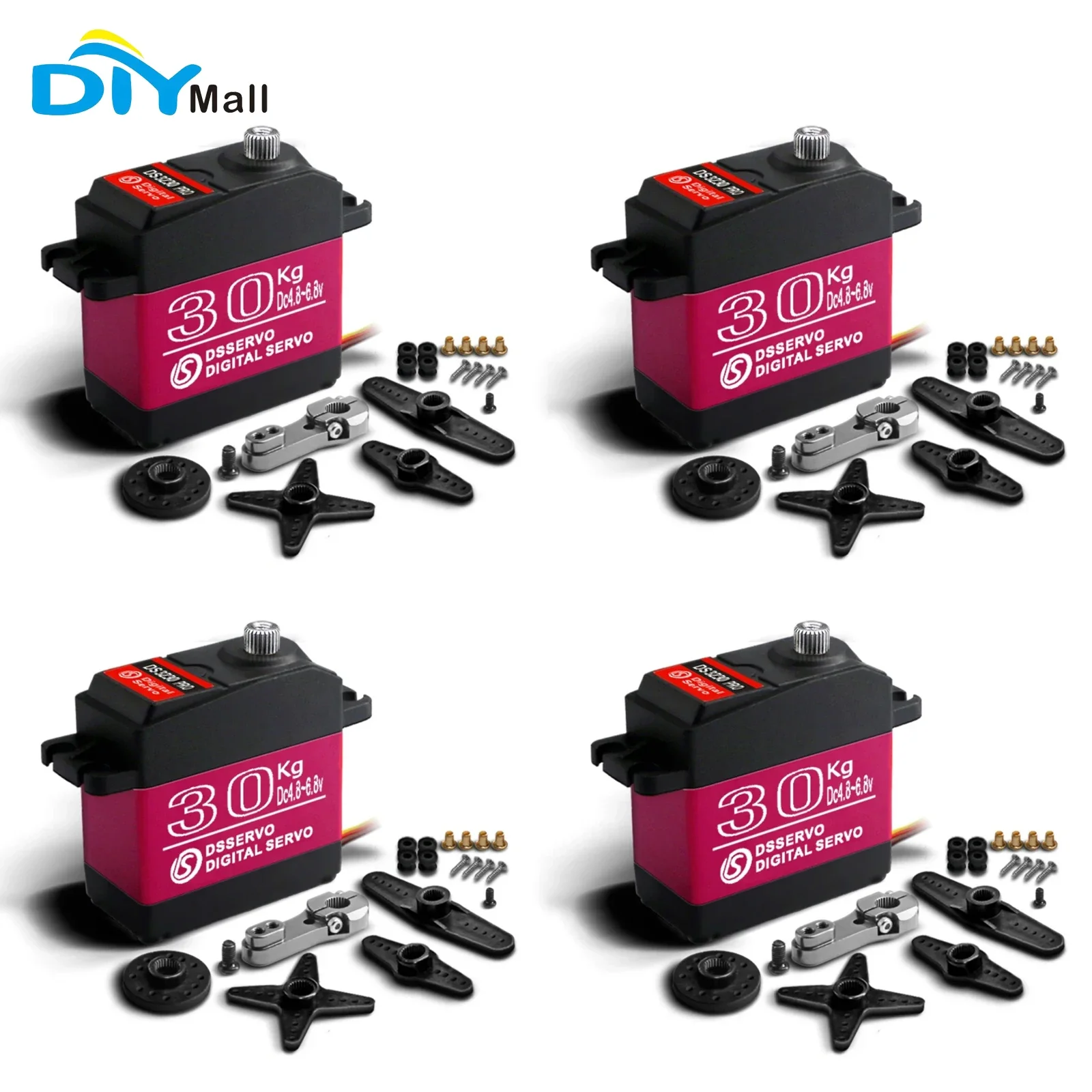 High-Speed Waterproof Metal Gear Digital Servo - 20Kg to 40Kg Load Capacity for 1/8 & 1/10 Scale RC Cars