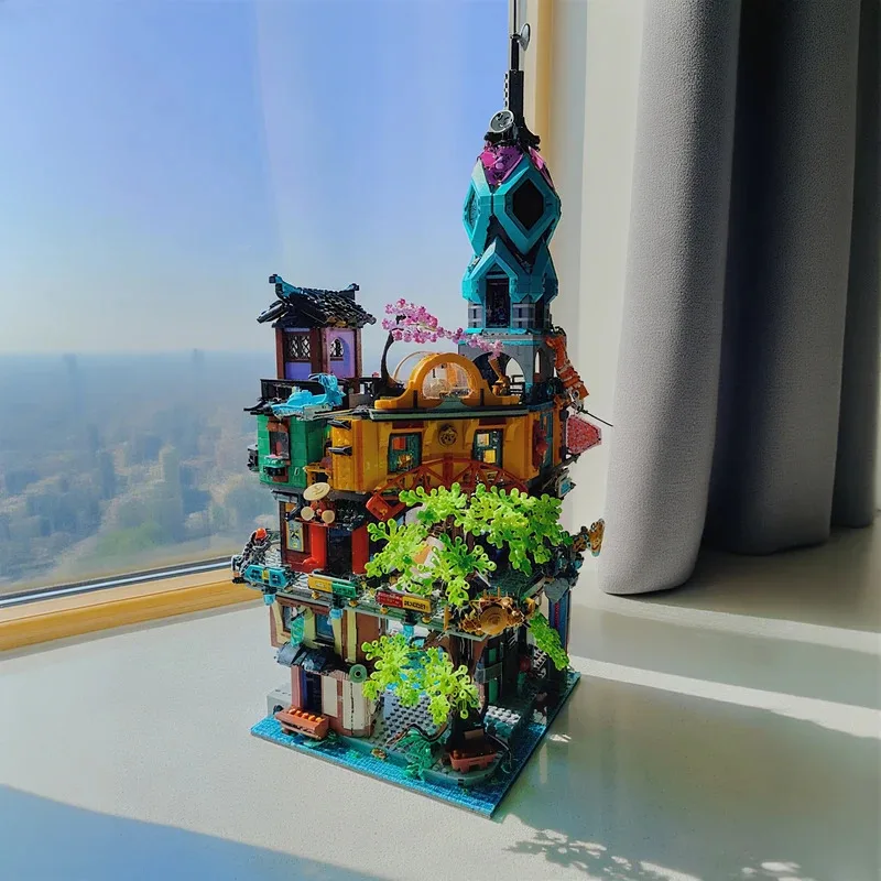 5685 stuks stedelijk tuin bouwsteenmodel - hoge moeilijkheidsgraad volwassen puzzel speelgoed bouwstenen cadeau - verjaardag speelgoed cadeau