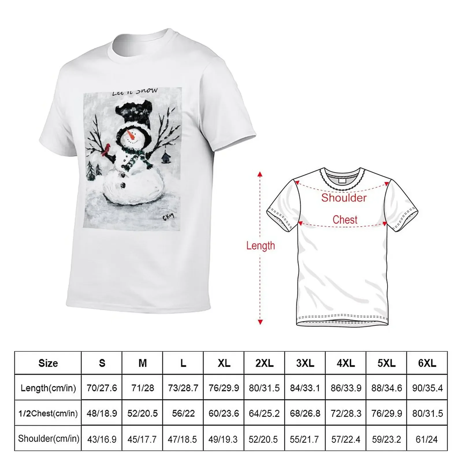 New Let it Snow! T-Shirt cute clothes plain t-shirt graphic t shirts workout shirts for men