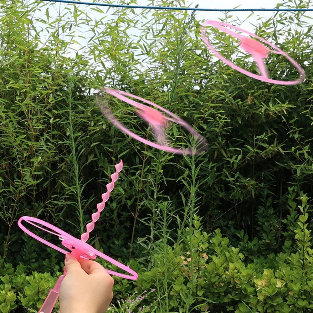 10/1pcs Colorful Bamboo Dragonfly Plastic Hand Push Flying Toys Kids Birthday Party Favors Gifts Outdoor Flying Helicopter Toy