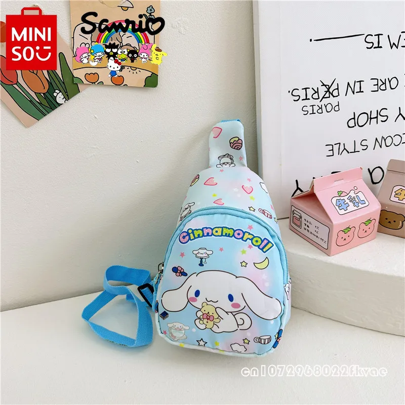 Mini Sanrio nowa torba na klatkę piersiowa dziecięca modna wysokiej jakości damska torba na talię kreskówka lekka torba na klatkę piersiowa dla chłopców saszetka/nerka