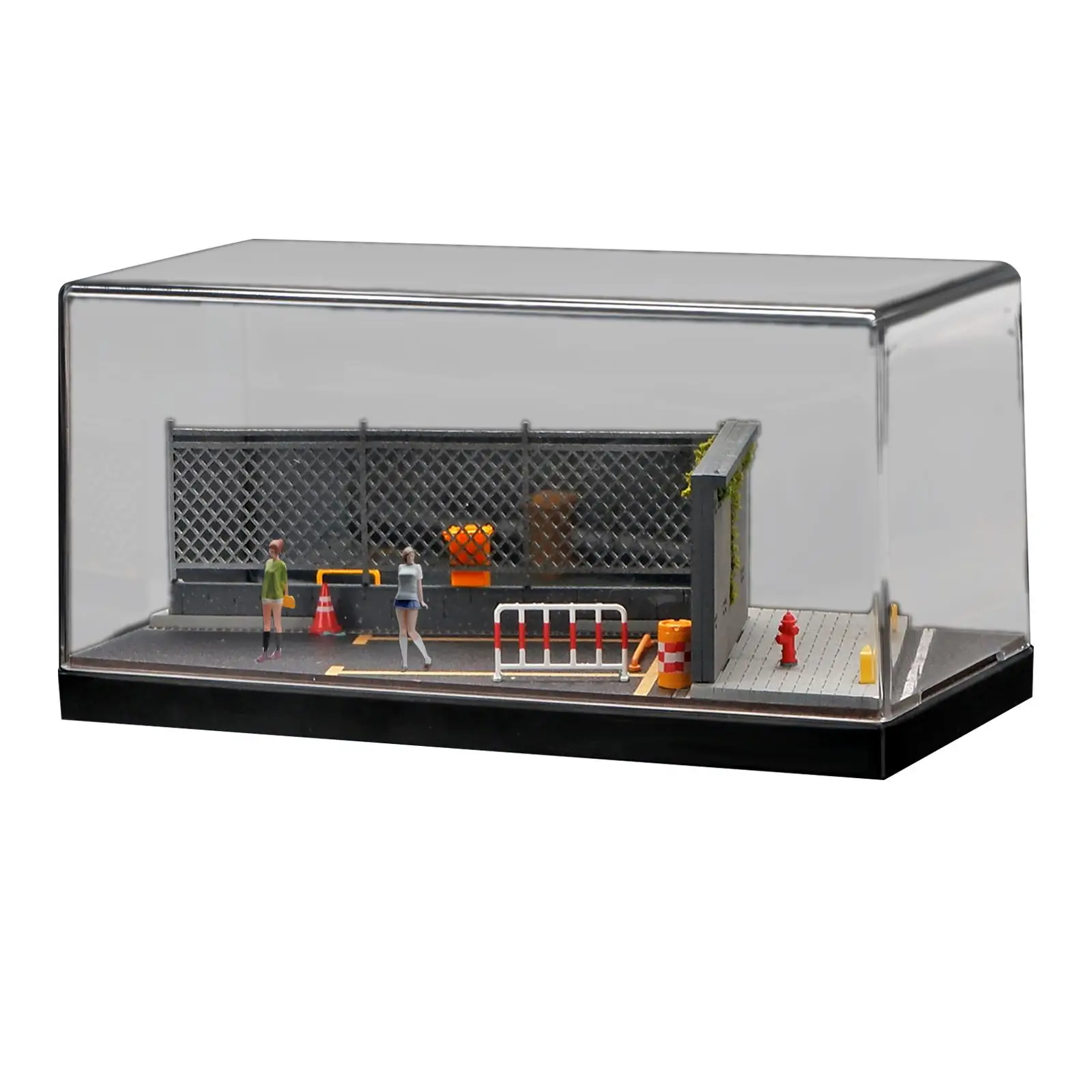 1/64 Diorama سيارة عرض حالة محاكاة سبيكة سيارة لعبة مجسمة عرض موقف #1