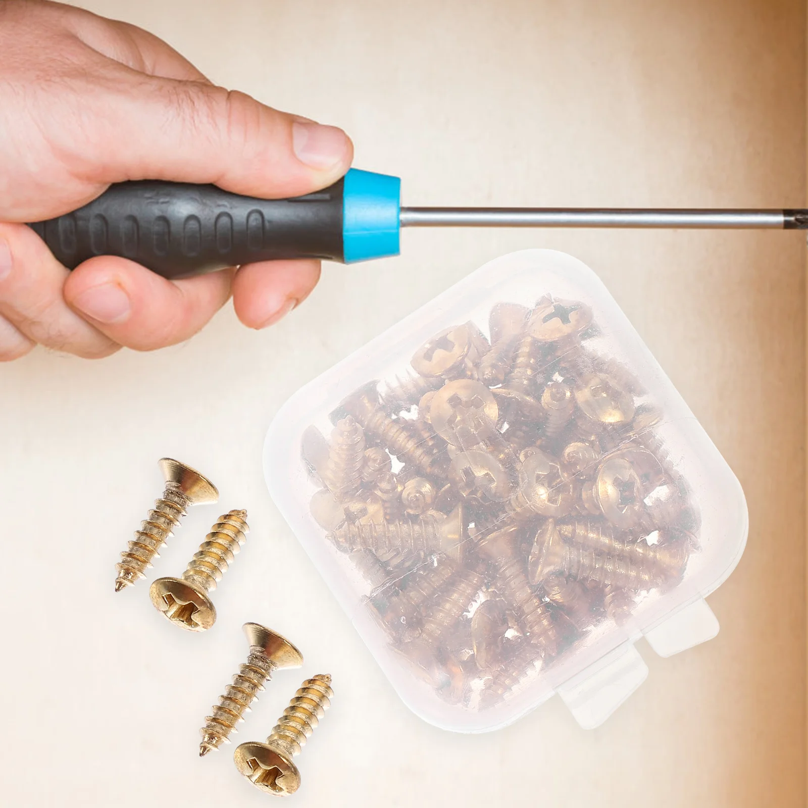 

50Pcs Guitar Pickguard Screws 3x12mm Iron Fixator Durable Electric Bass Mounting Accessories Replacement Guitar Screws