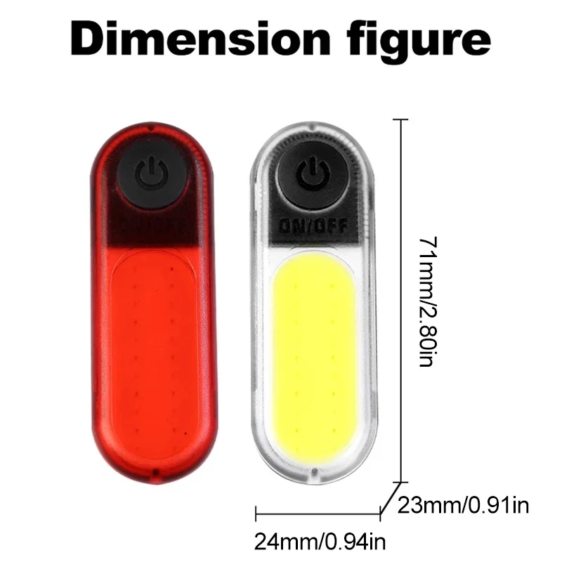 Bike Rear Lights LED Bicycle High Brightness Rechargeable MTB Road Bike Tail Light Rear Lamp Outdoor Cycling Warning Flashlights