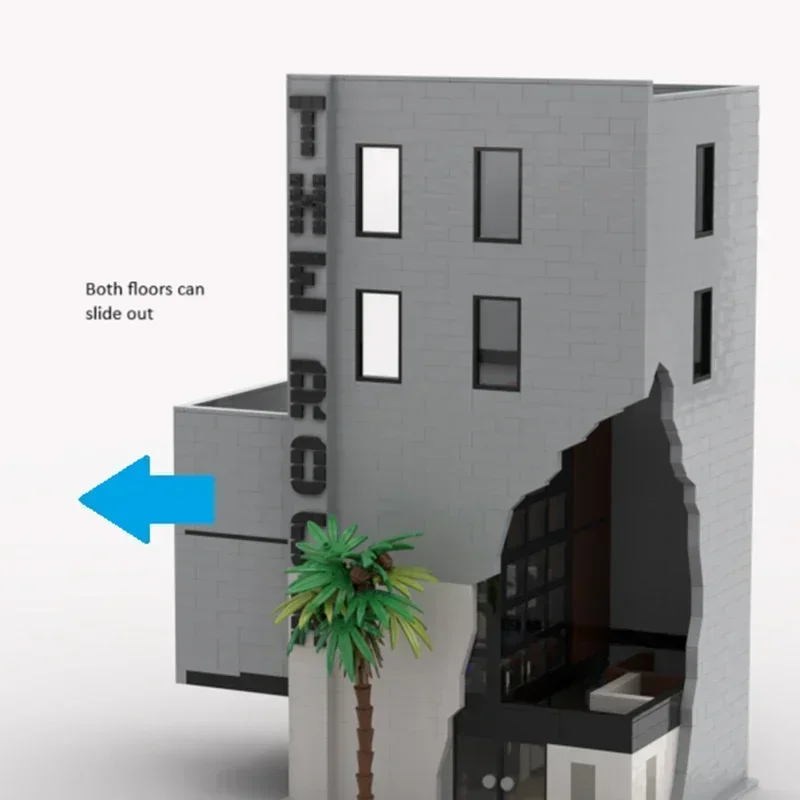 

Street View Model Moc Building Bricks Office Building The Rock Technology Modular Blocks Gifts Christmas Toys DIY Sets Assembly