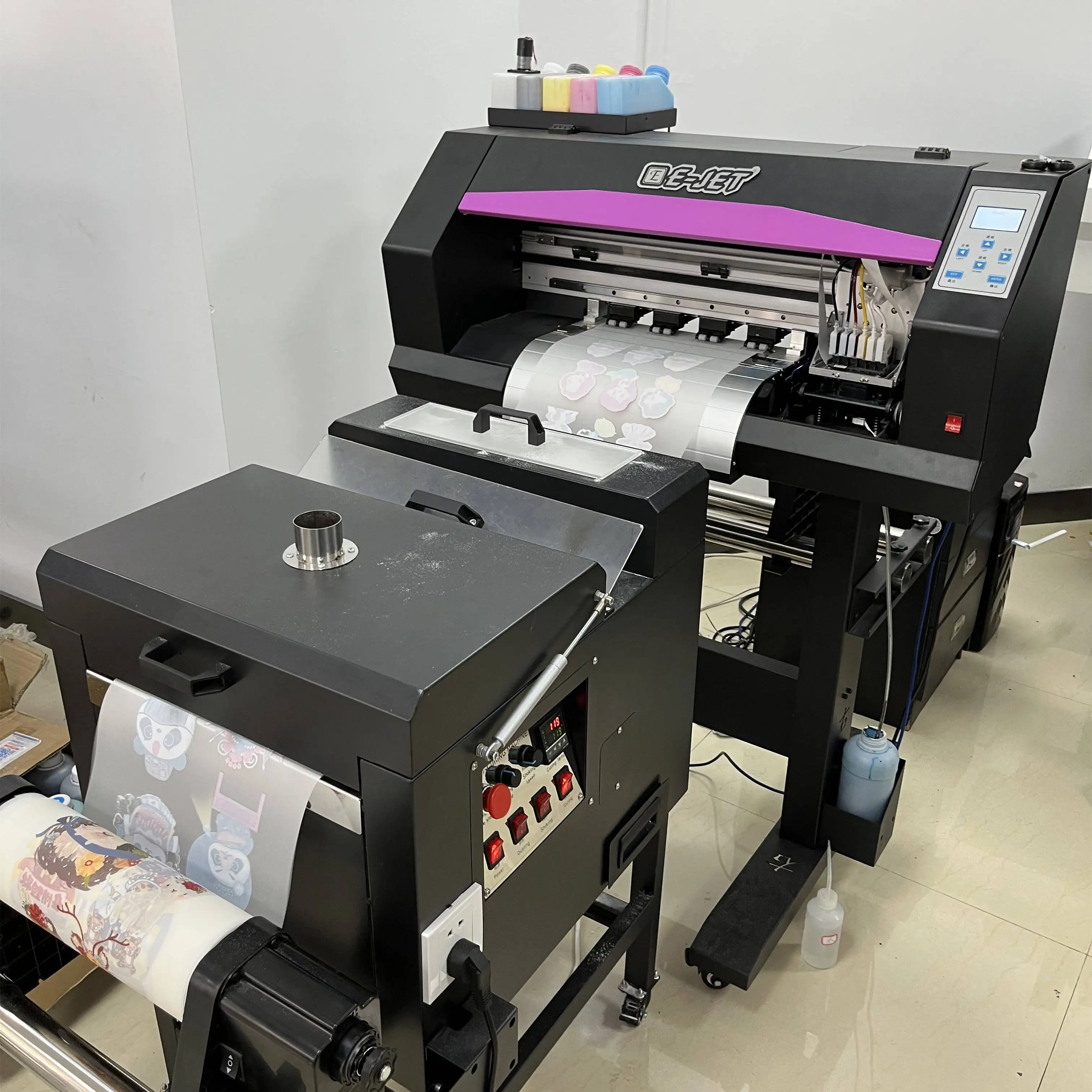 A3 DTF Inkjet Printer Set Heat Transfer T-shirt Printing Machine Direct to Film Printer with XP600 Print Head
