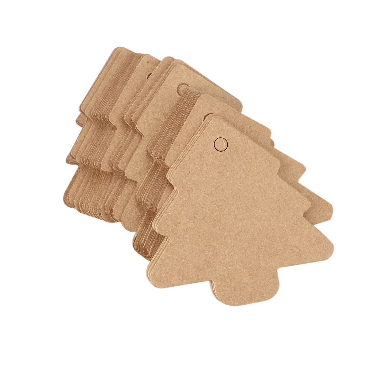 

50pcs Blank Kraft Paper Tags Scalloped Card 5 5cm Brown DIY Christmas Favor Craft Supplies Bookmarks Clothing Labels Gift Tags
