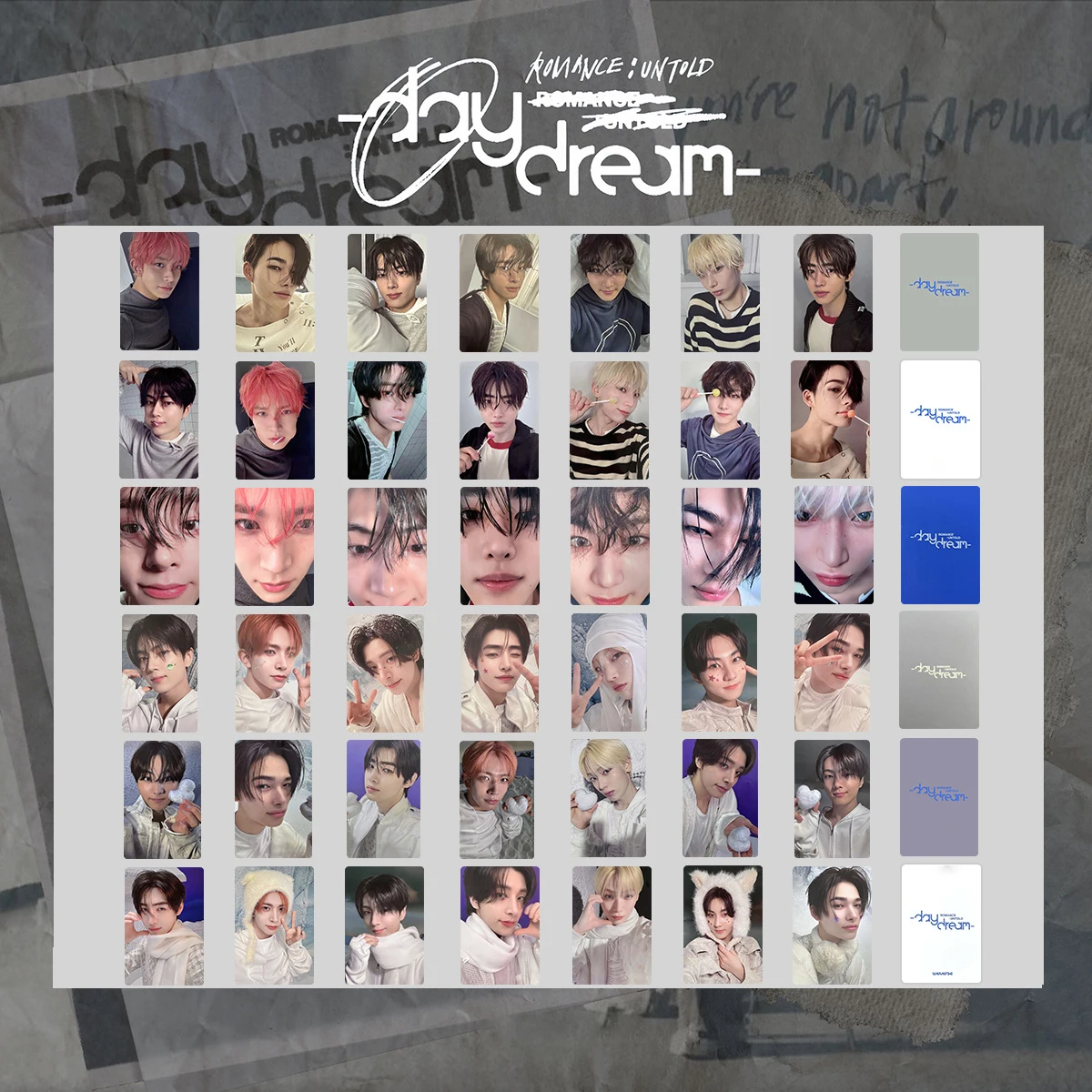 7Pcs/Set Kpop Sunghoon Sunoo DAYDREAM Album Photocards Heeseung Jake WVS WHITE MIDNIGHT Glossy Selfie Lomo Cards Fans Collection