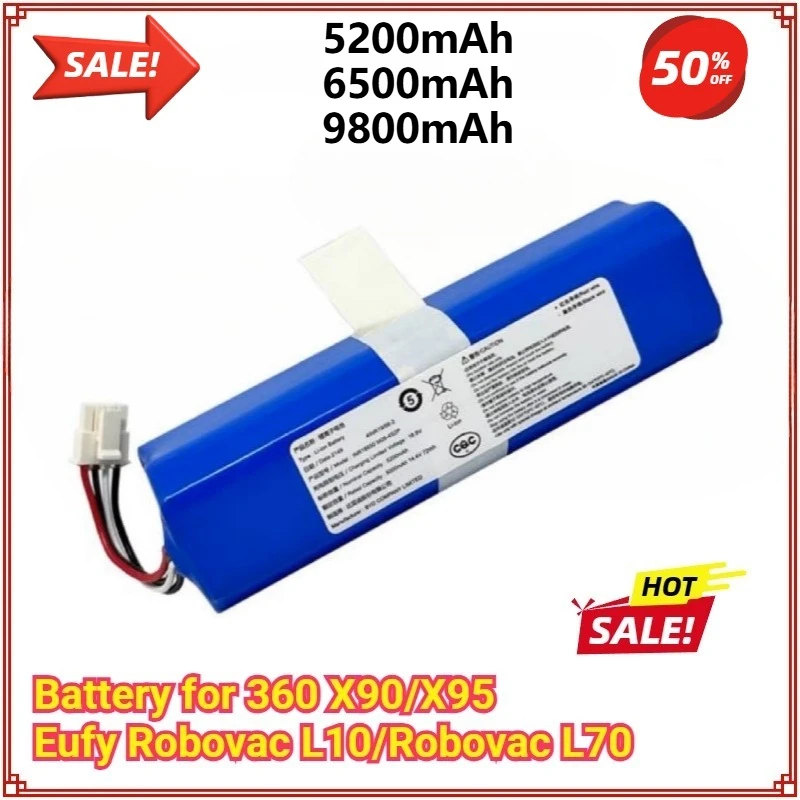

14.8V Battery Pack for Huawei 360 X95 X90 for Eufy L70 L10 Robotic Vacuum Cleaner Spare Parts Accessories Replacement Batteries