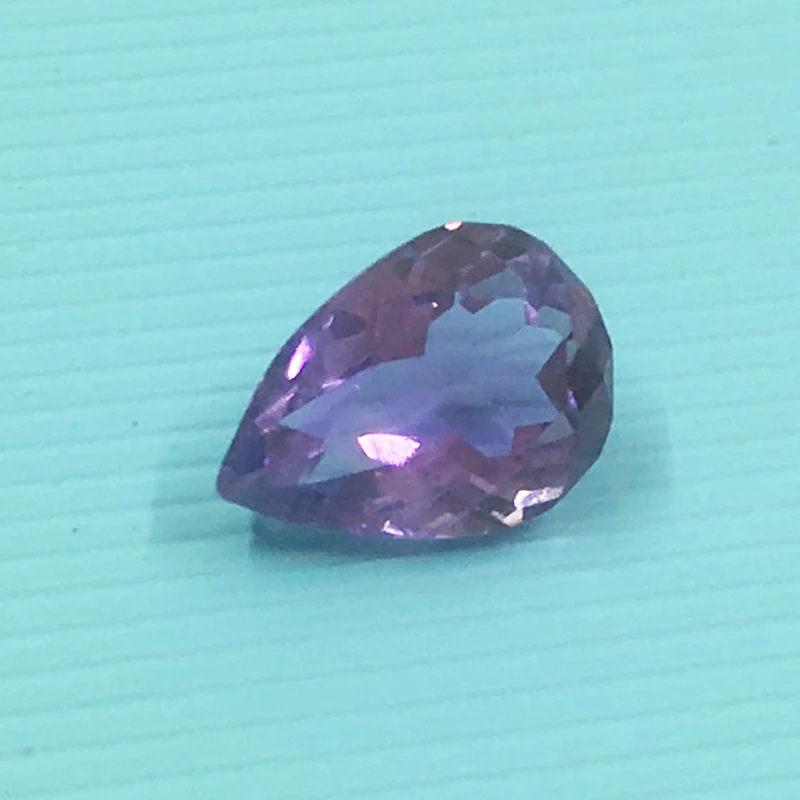 6mm*8mm Pear Cut VVS Grade Natural Amethyst Loose Gemstone