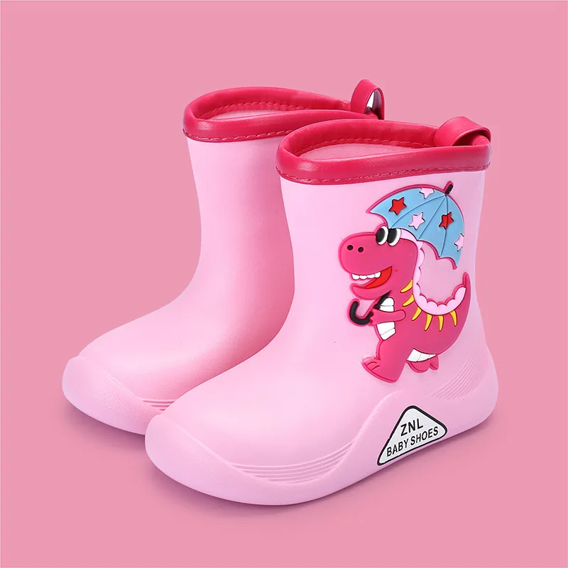 Botas De LluviaCartoon Kids Rain Boots Four Seasons Cute Infant Boot Anti Slip Rubber Boots for Kid Wram Boy Water Boot Kid Shoe