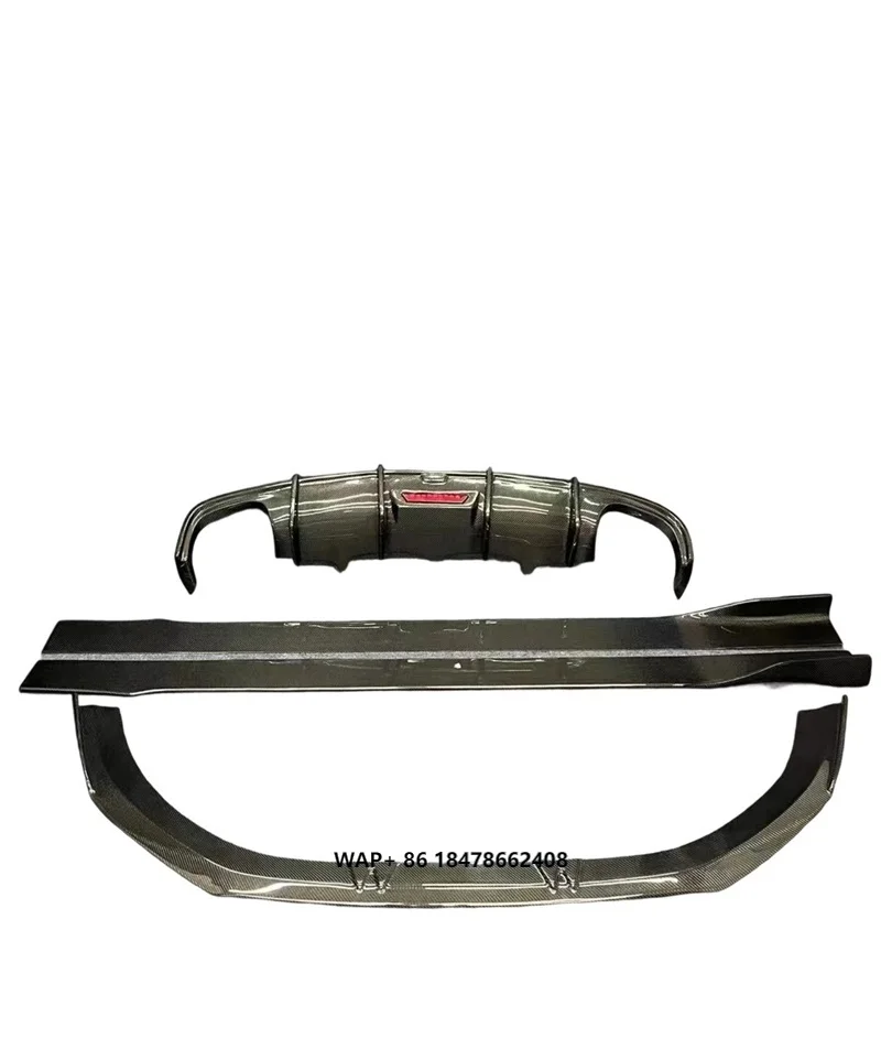 

Top Sale Car A6 S6 Carbon Fiber Front Bumper Lip Rear Diffuser Side Skirts Body Kit for A6 C7 S6 2012 2013 2014 2015